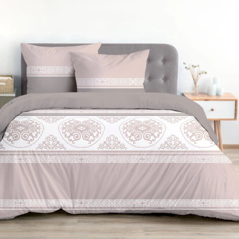 PrémiovábavlnenáposteľnábielizeňBielbaw–elegantnéornamentyŠírka:160cm|Dĺžka:200cm