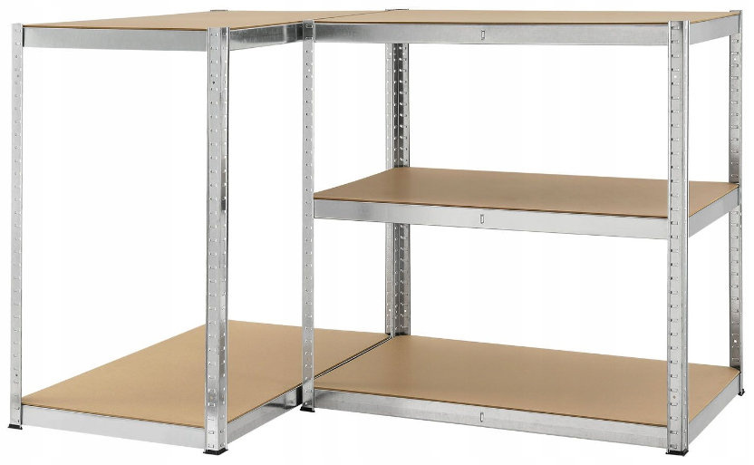 DomTextilu Stabilnýkovovýregáls5policami222x90x40cm 70641