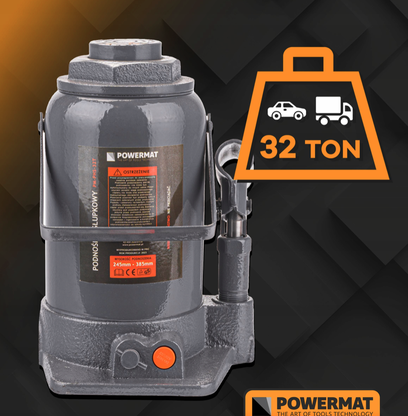 Hydraulický zdvihák 32 t – PM-PHS-32T, 245–385 mm