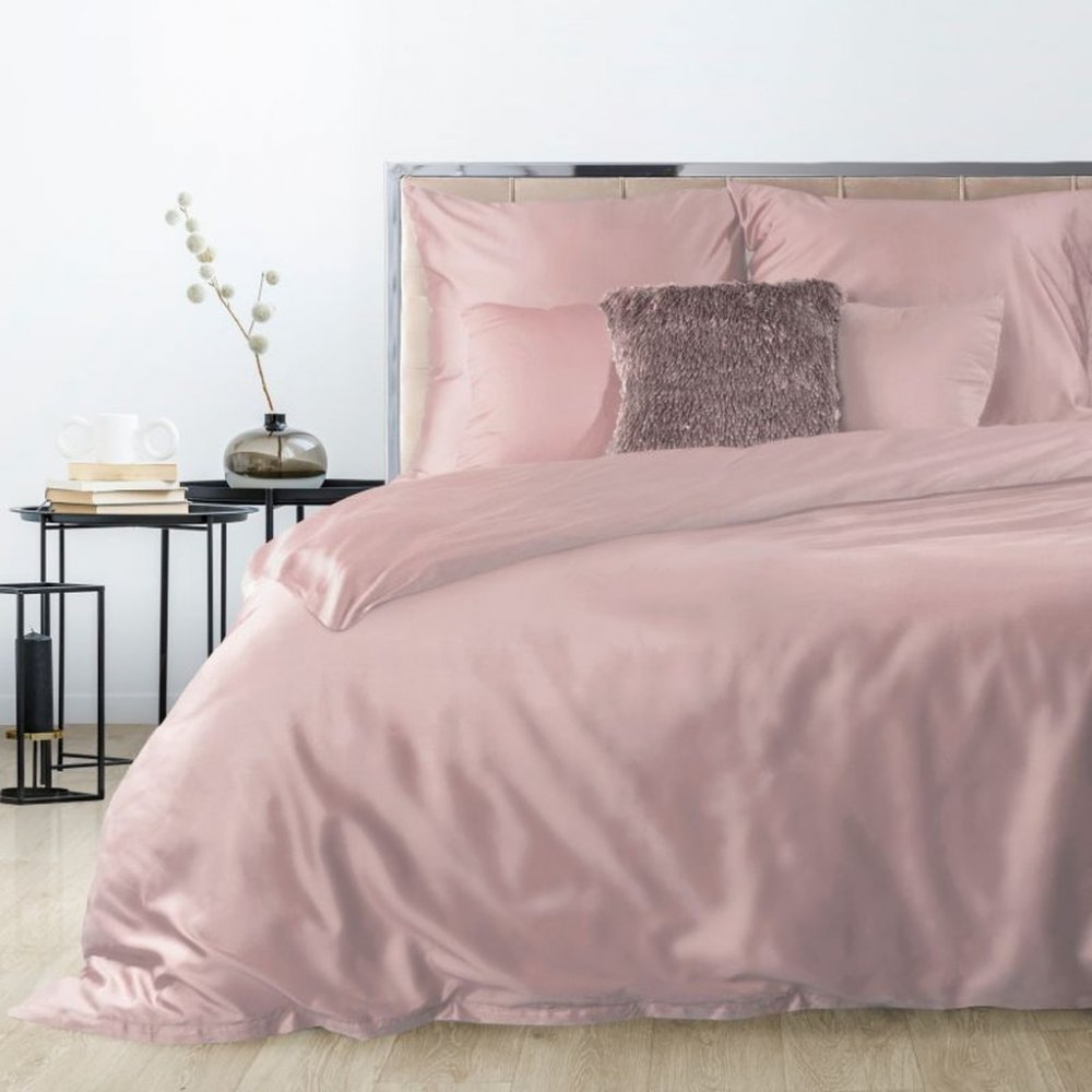 Domtextilu Ružové obojstranné posteľné obliečky so zapínaním na zips 3 časti: 1ks 180 cmx200 + 2ks 70 cmx80 70x80 cm 31931_93788