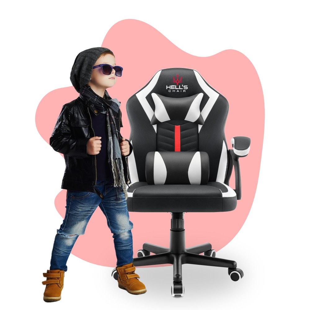 Dětská hrací židle HC - 1001 černobílá