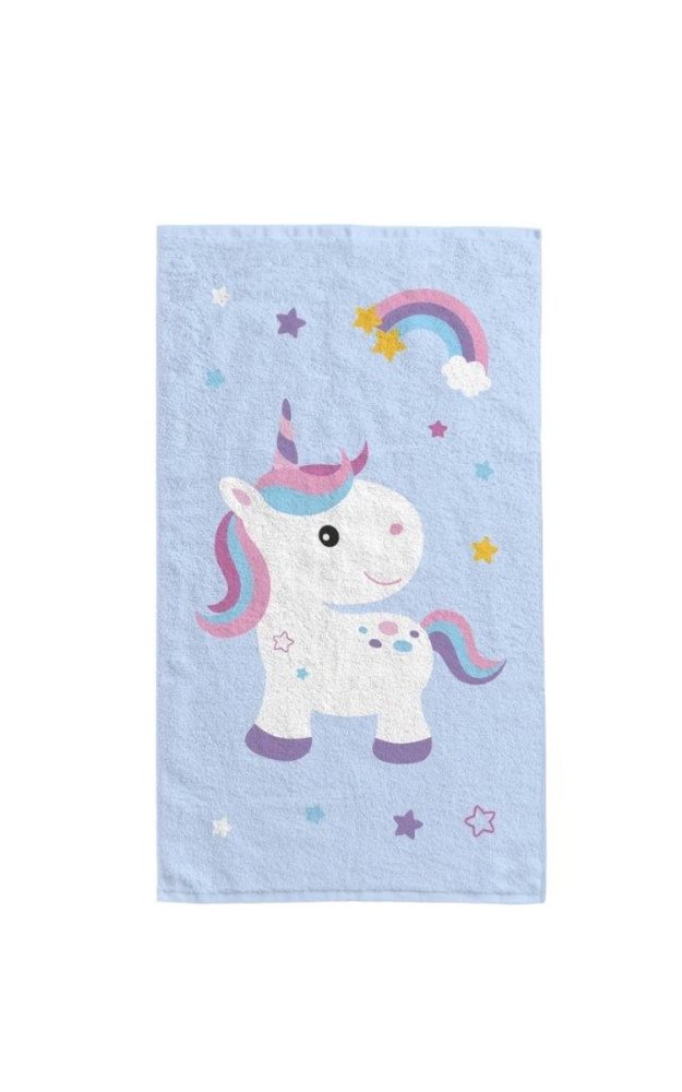 Prosop din bumbac pentru copii cu motiv de unicorn Lățime: 30 cm | Lungime: 50 cm