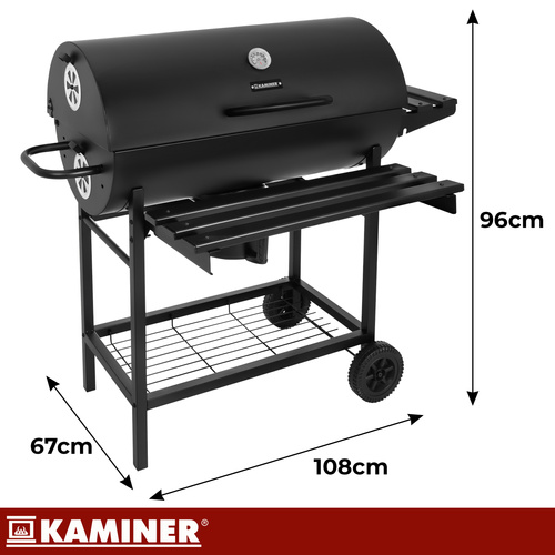Veľkýzáhradnýgrilnadrevenéuhliespoklopomateplomerom71073