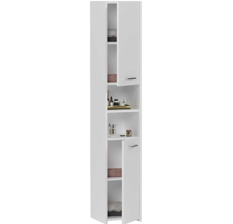 Raft îngust pentru baie MODERN L-1 - diferite variante de culoare Alb