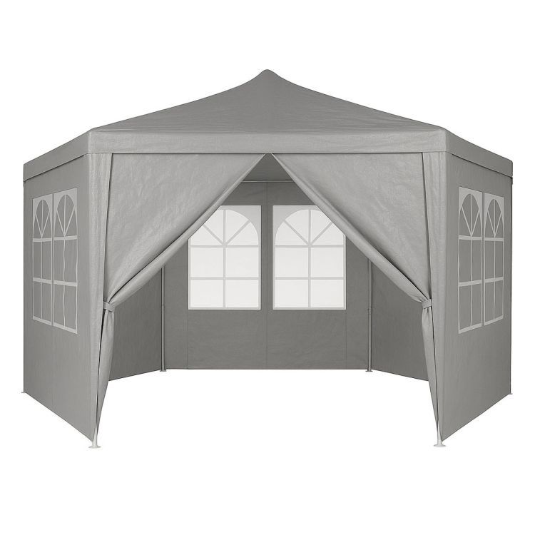 DomTextilu Záhradnýaltánok2x2m–pártystansostenamiaoknamisivá70722_126791 sivá MULPAW-2x2x2-W_GY