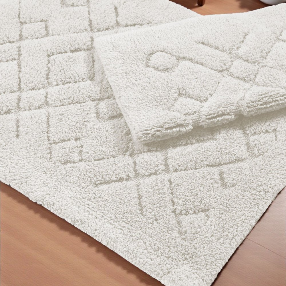 Set de covoare de baie din bumbac BOSTON 12 - crem Lăţime: 60 cm | Lungime: 100 cm