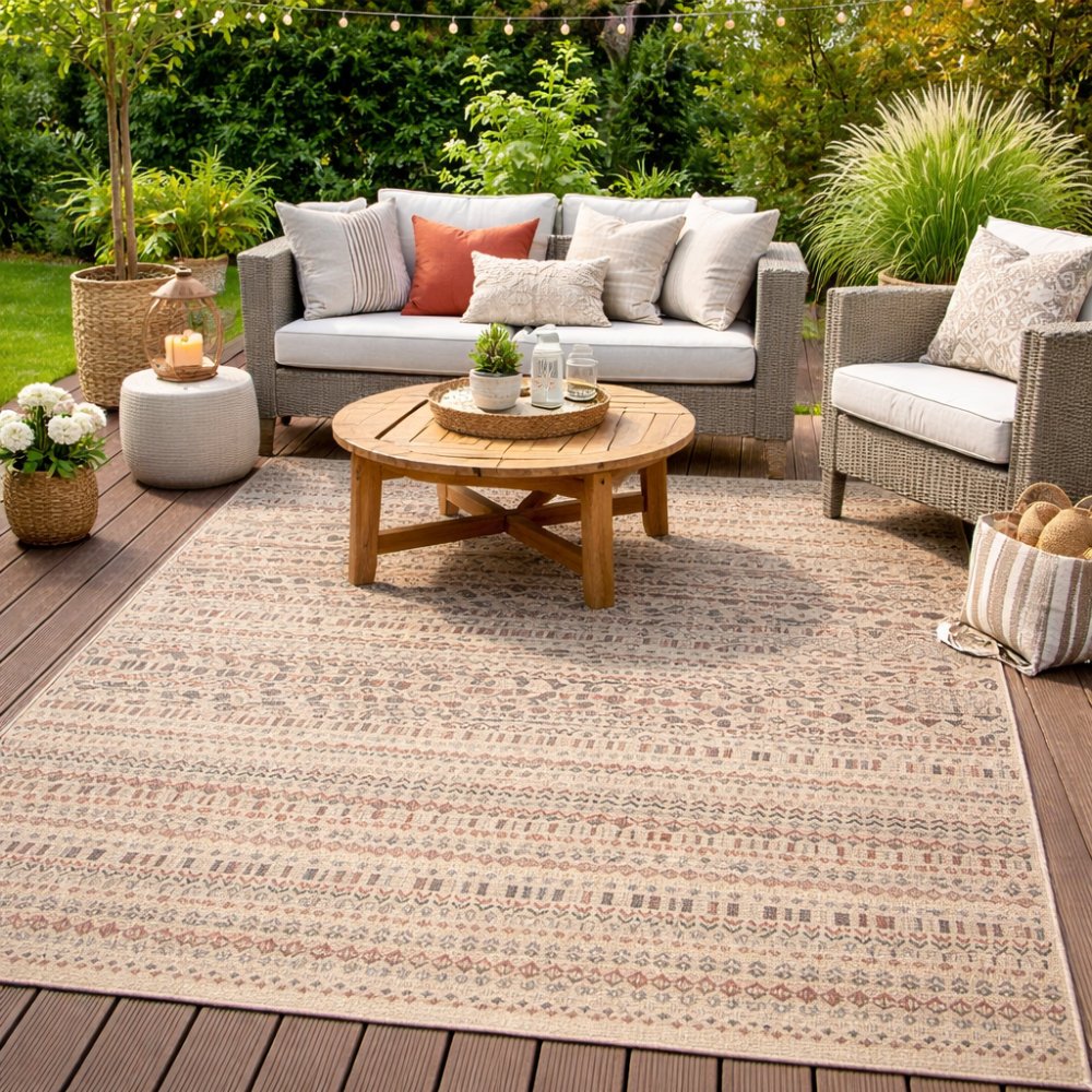 Vonkajšíkoberecnaterasuabalkón-béžovývetnoštýleŠírka:120cm|Dĺžka:170cm71044_127235