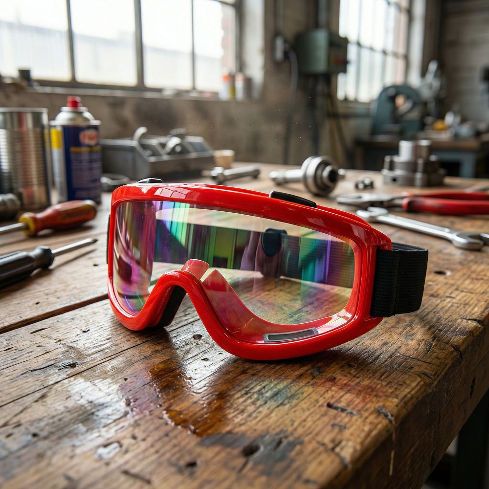Ochelari de lucru de protecție - ochelari de atelier cu ventilație și protecție UV