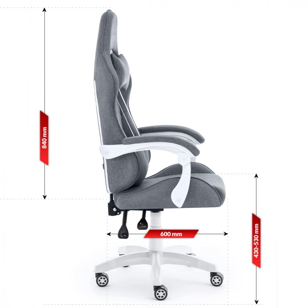 Scaun de gaming Rainbow Gray Mesh