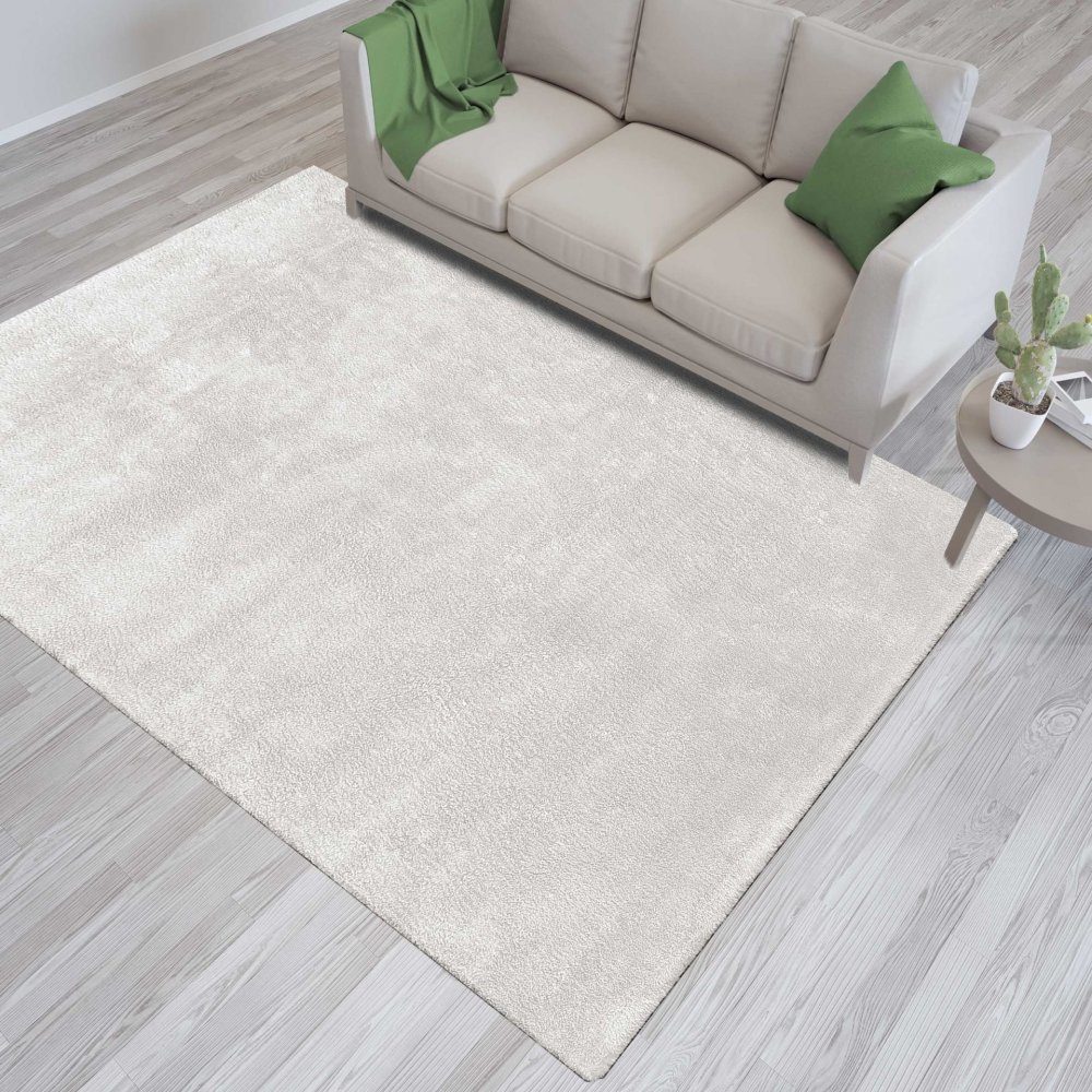 Krémový koberec s vyšším vlasem Šírka: 80 cm | Dĺžka: 300 cm