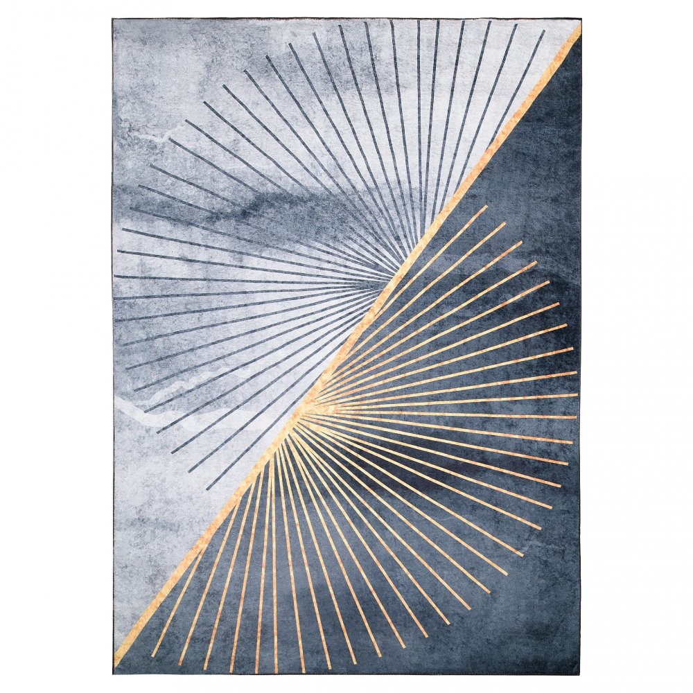 Covor gri modern cu un model simplu Lăţime: 160 cm | Lungime: 230 cm