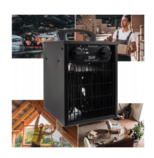 Încălzitor electric puternic KAMINER cu ventilator