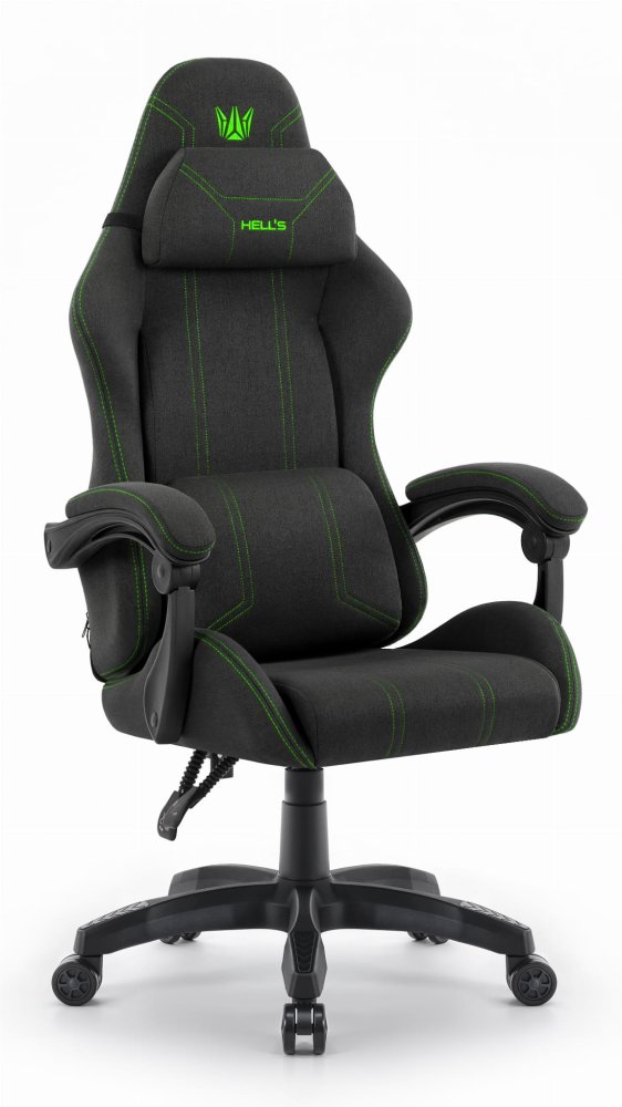 Scaun ergonomic tesatura pentru jocuri HC-1014 Verde