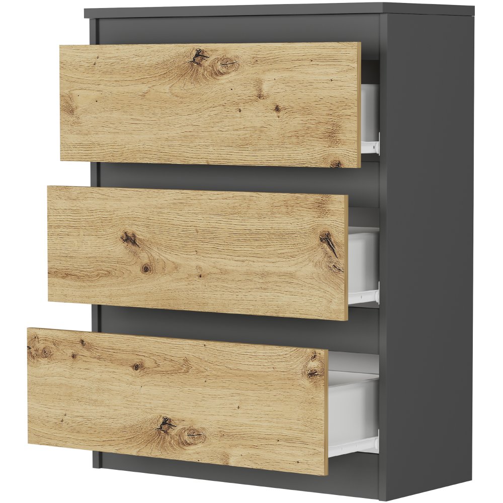 Comoda compactă R-3 - diverse variante de culori antracit mix artisan