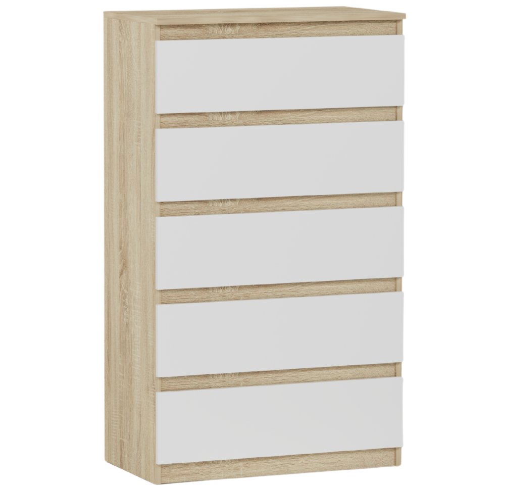 Comoda înaltă R-5 - diferite variante de culoare sonoma mix biela