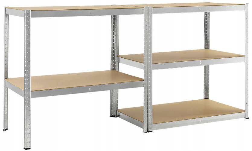DomTextilu Stabilnýkovovýregáls5policami222x90x40cm 70641