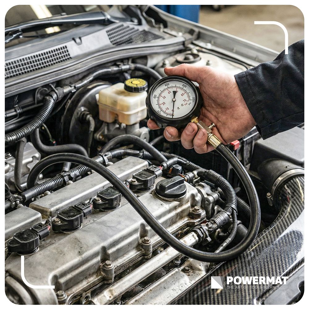 Tester kompresie benzínového motora – merač tlaku kompresie 20 bar