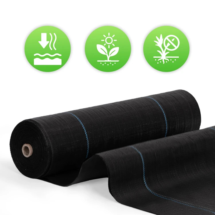 Agrotextíliaprotiburine90g/m²+50upevňovacíchkolíkovŠírka:3,2m|Dĺžka:50m