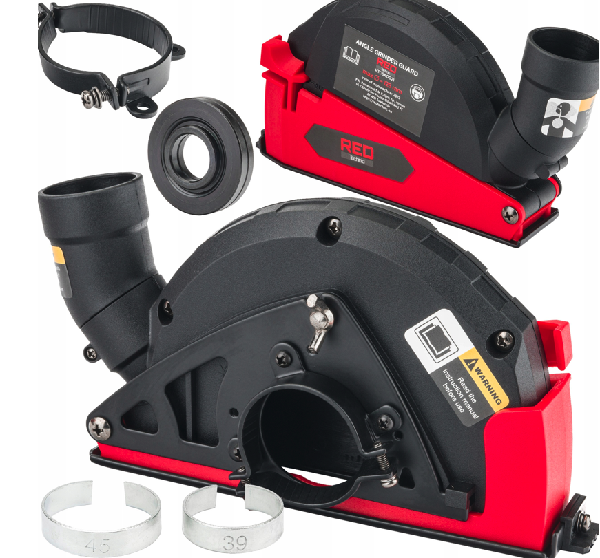 Capac de praf cu orificiu de extracție pentru polizoare unghiulare 115 mm/125 mm