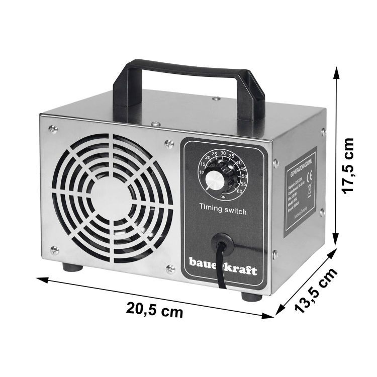 Generator de ozon cu capacitate de 60 g/h cu temporizator reglabil, 230V