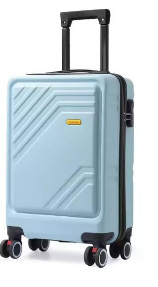 Geantă de călătorie elegantă cu blocare TSA 56 cm 4 roți Albastru
