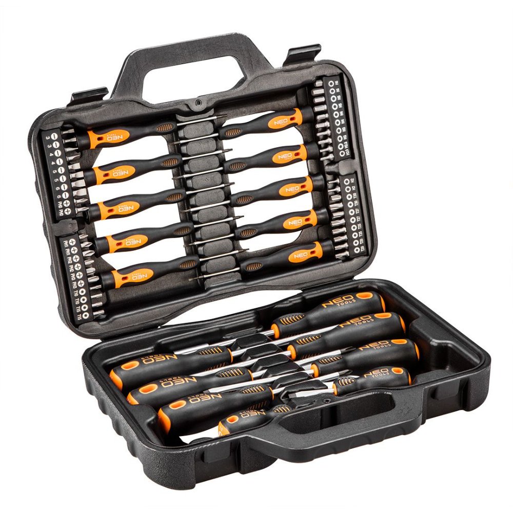 Set de șurubelnițe și biți cu vârfuri magnetice 58 buc