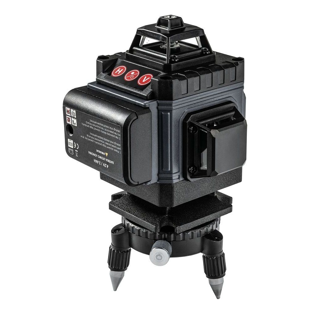 Krížový laser 4D 16 línií 360° zelený 40 m s puzdrom PM-PLK-4DM1