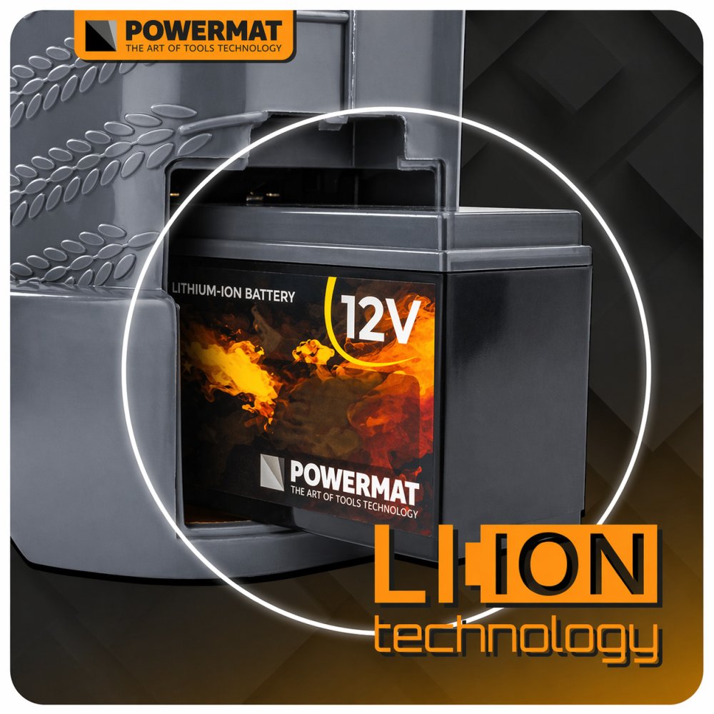 12V Li-Ion batéria 12 Ah Powermat PM-AKLJ-12V12AM