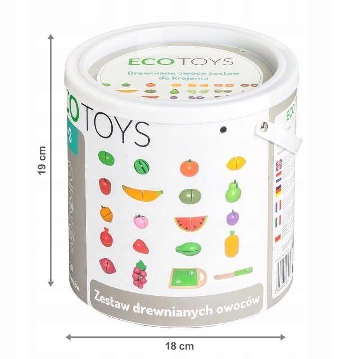Set de fructe pentru bucătărie Ecotoys