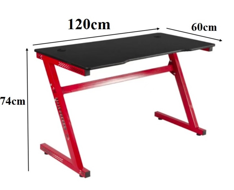 Masă de gaming cu LED-uri, 120 cm