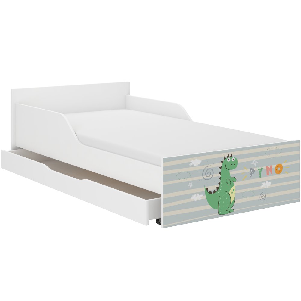 Pat frumos pentru copii cu un dragon adorabil 160 x 80 cm