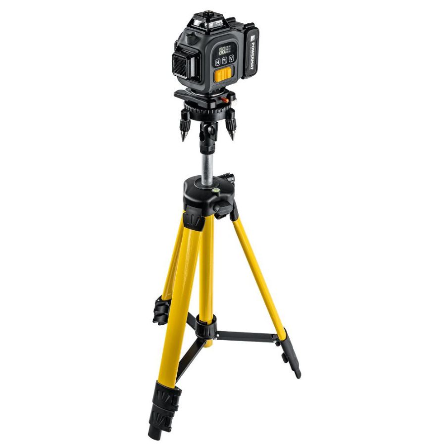 Laserová vodováha 4D 16 línií 360° zelený laser 40 m PM-PLK-4DM3