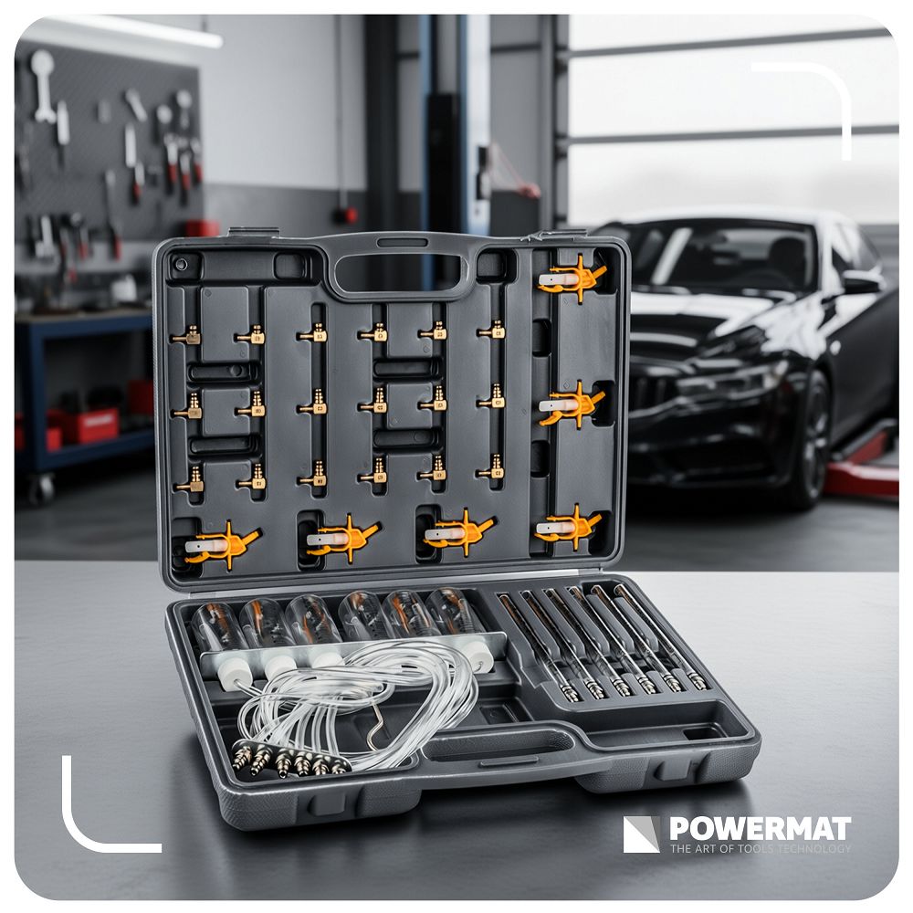 Tester injector COMMON RAIL - set de diagnosticare 31 buc pentru măsurarea revărsărilor
