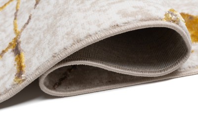 Covor de cameră de zi atemporal cu motiv de aur Lăţime: 80 cm | Lungime: 150 cm