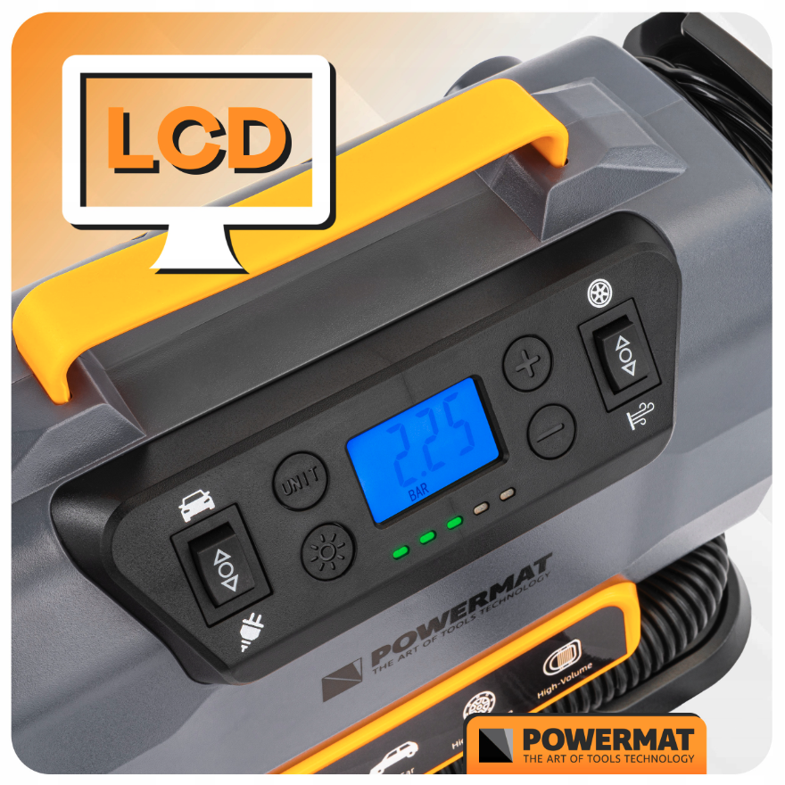 Autokompresor PM-KB-150T - 12V/230V, 10 bar