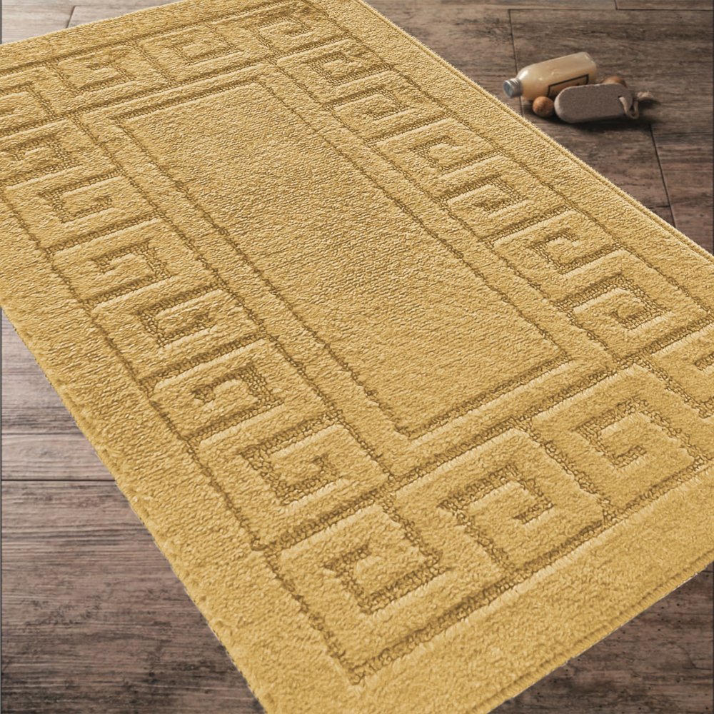 Set de baie din două piese MONTANA ETHNIC în galben șofran Lăţime: 50 cm | Lungime: 80 cm