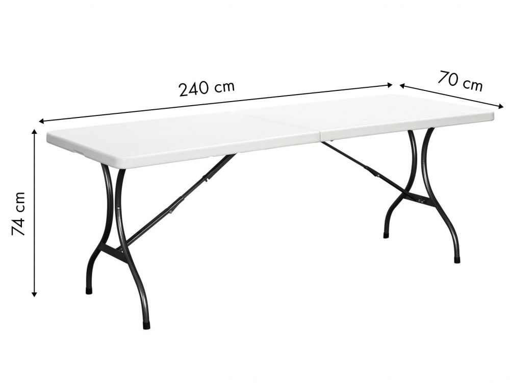 Masă pliabilă de catering pentru grădină 240 cm
