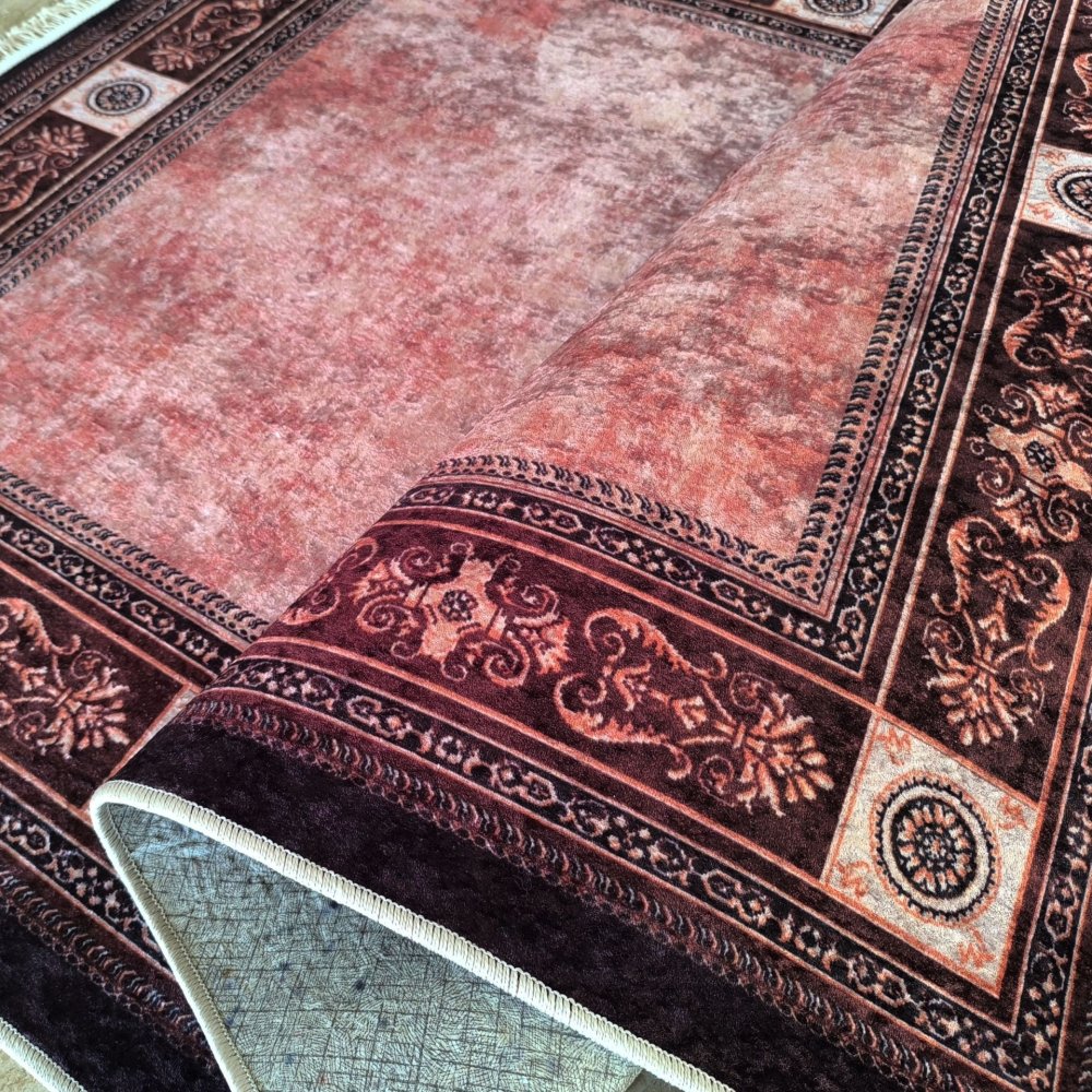BordovývintagekoberecsjemnýmvzoromŠírka:60cm|Dĺžka:100cm70799_126888
