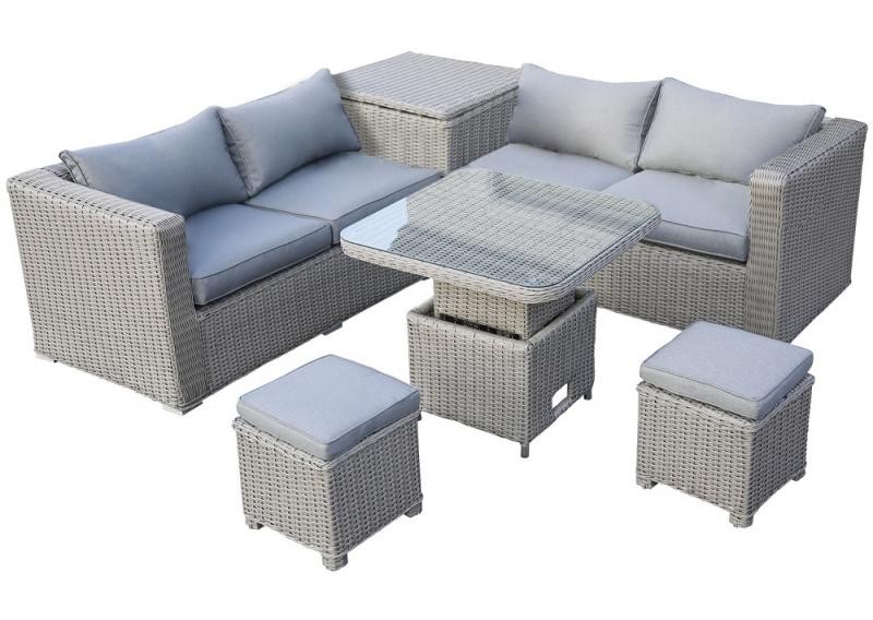 Exkluzívnykompletratanovejsedacejsúpravyprešesťosôb