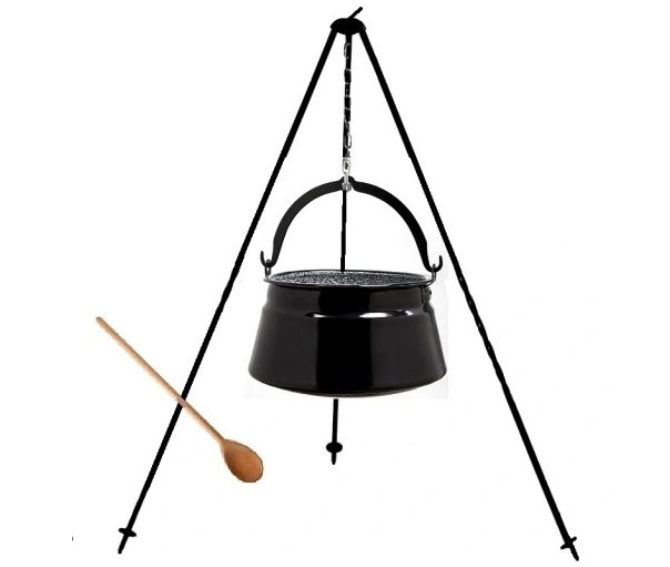 Smaltovanýkotlík8Lsoceľovýmstojanom