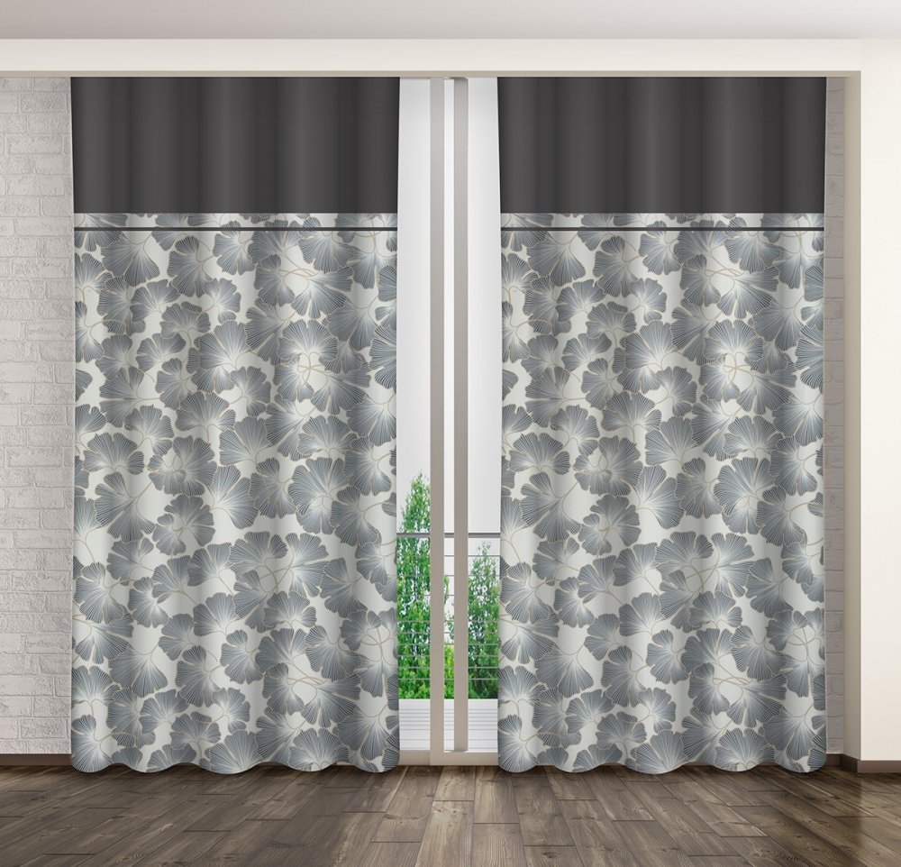 ElegantnédlhézávesysočarujúcimvzoromlistkovačiernymlemomDĺžka:250cm