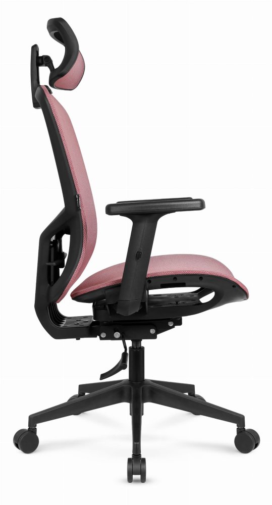 ErgonomickákancelárskastoličkaHC-1045sosieťovanýmoperadlom-ružová