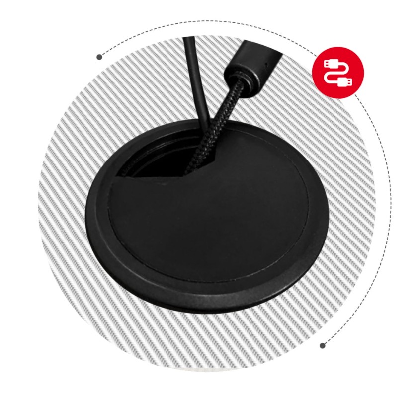 Birou de gaming HERO 6.3 în alb