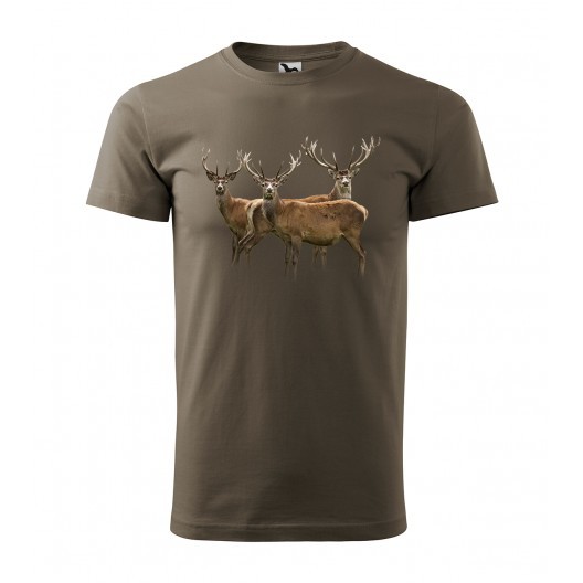 Kvalitní bavlněné tričko s potiskem pro vášnivého myslivce Army 3XL