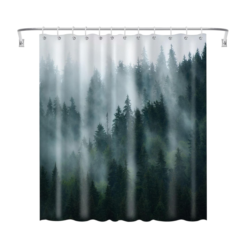 Perdea de duș impermeabilă pentru baie 200 x 180 cm