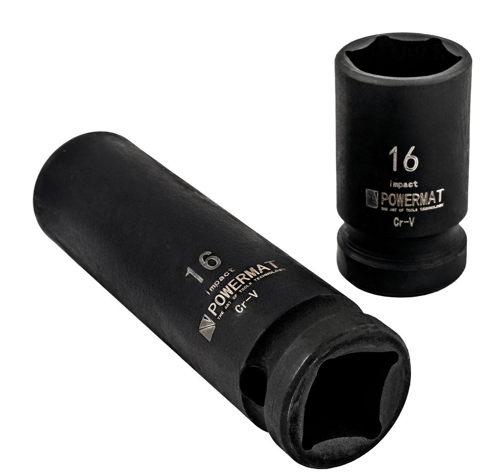 Sada nástrčných rázových hlavíc HEX 1/2" - 20 ks
