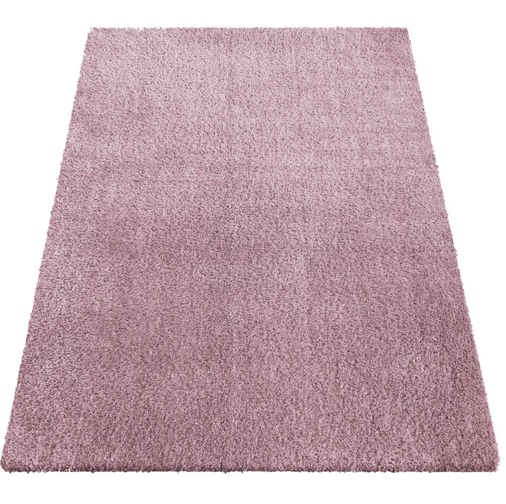 Covor Shaggy cu gramada mare roz Lăţime: 200 cm | Lungime: 290 cm