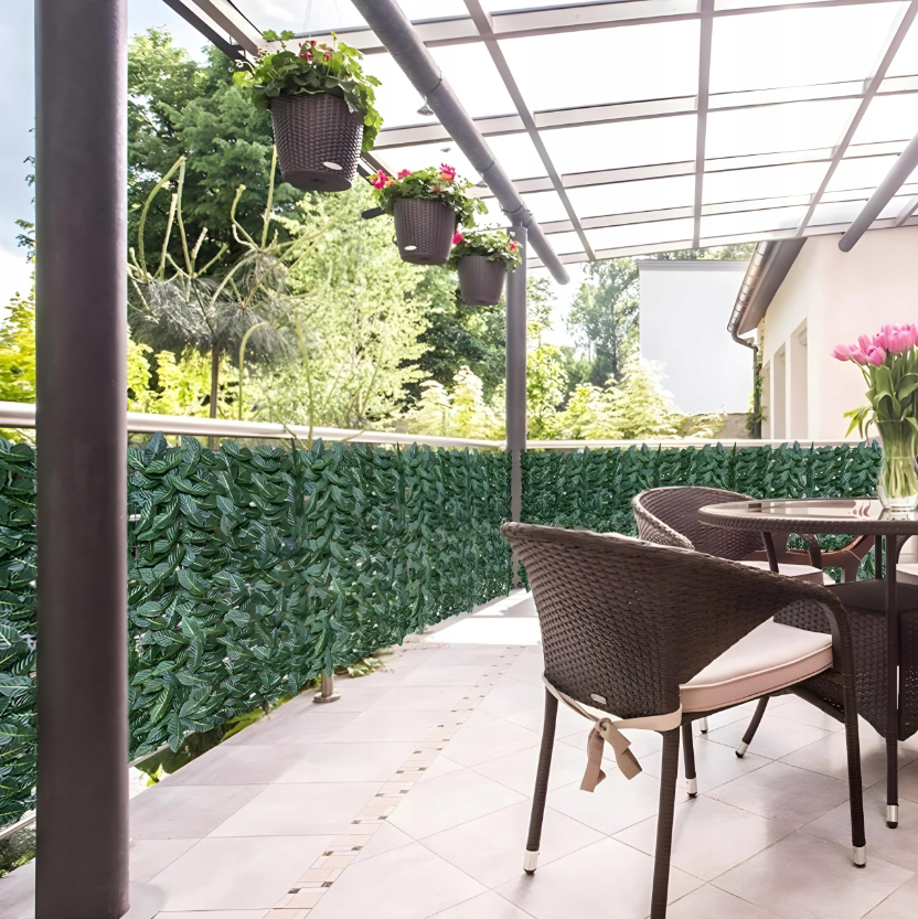 Gard viu pentru balcon - 300 x 50 cm - artificial