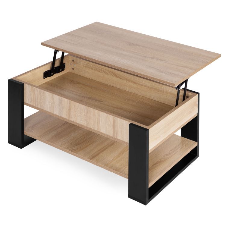 Rozkladacíkonferenčnýstolíksvýklopnoudoskou90cm 71114 prírodná