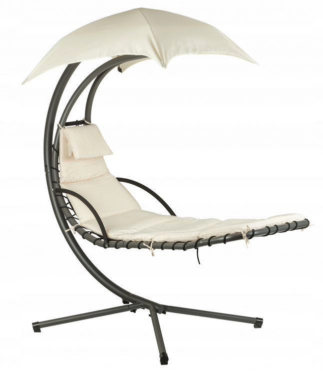 Scaun modern suspendat pe cadru cu baldachin